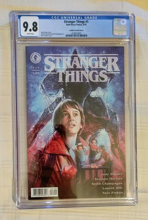 CGC SS 9.8 STRANGER THINGS #1 COMIC SIGNED BY MILLIE BOBBY BROWN DARK HORSE