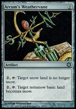 Arcum's Weathervane (Coldsnap Theme Decks) Trading Card