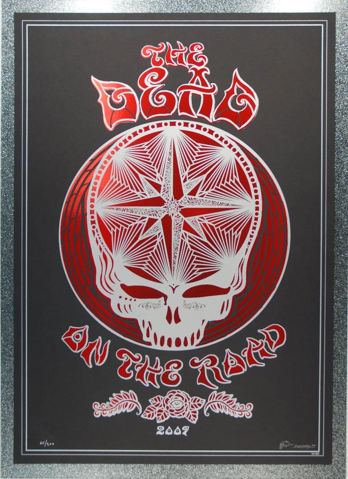 The Dead On The Road Die Cut 2009 Concert Poster