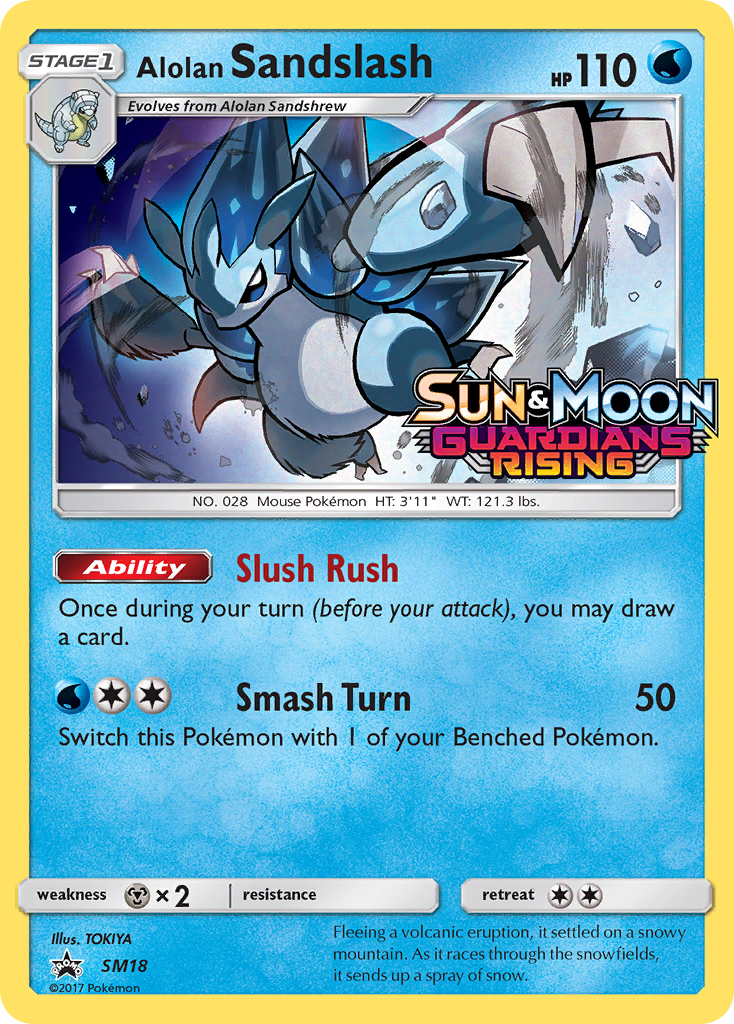 Alolan Sandslash (SM18) - SM Black Star Promos Pokémon Card