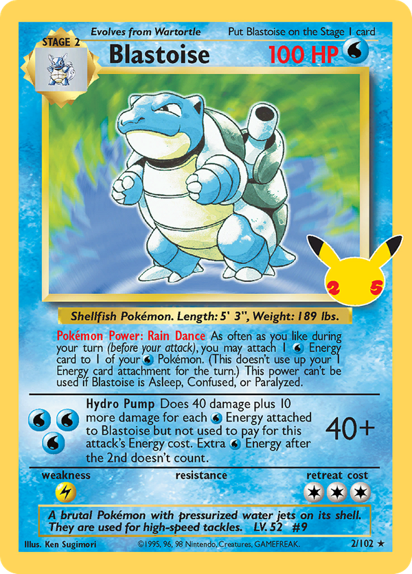 Blastoise (2/25) - Celebrations: Classic Collection