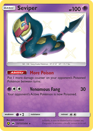 Seviper (SV15) - Hidden Fates Shiny Vault