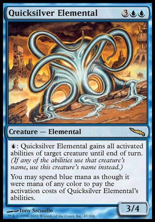 Quicksilver Elemental (Mirrodin) Trading Card