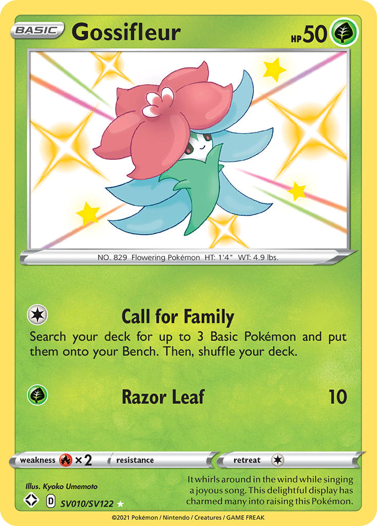 Gossifleur (SV010) - Shining Fates Shiny Vault Pokémon Card