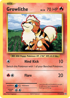 Growlithe (17/108) - Evolutions