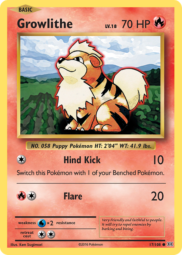 Growlithe (17/108) - Evolutions