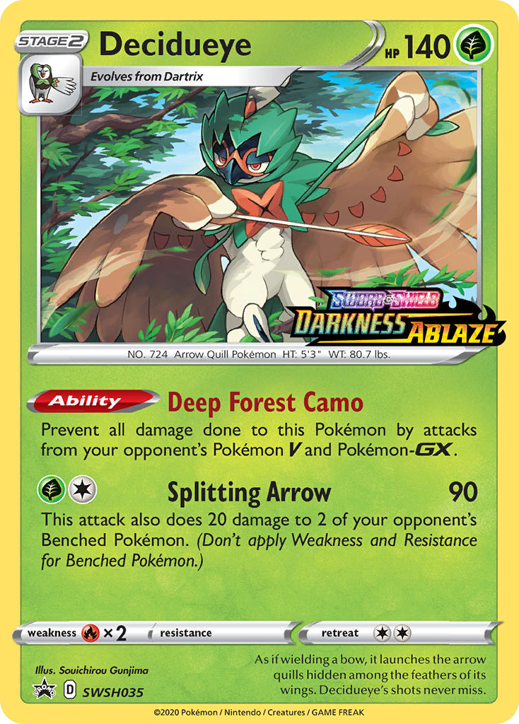 Decidueye (SWSH035) - SWSH Black Star Promos Pokémon Card