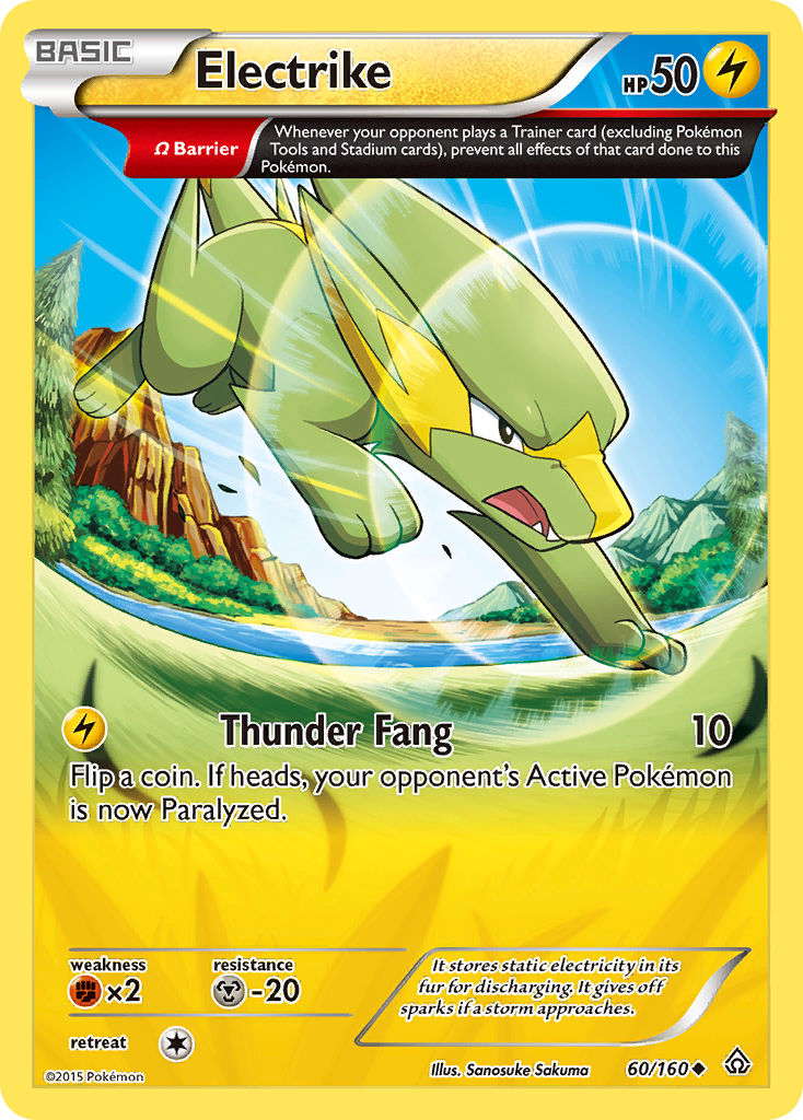 Electrike (60/160) - Primal Clash Pokémon Card