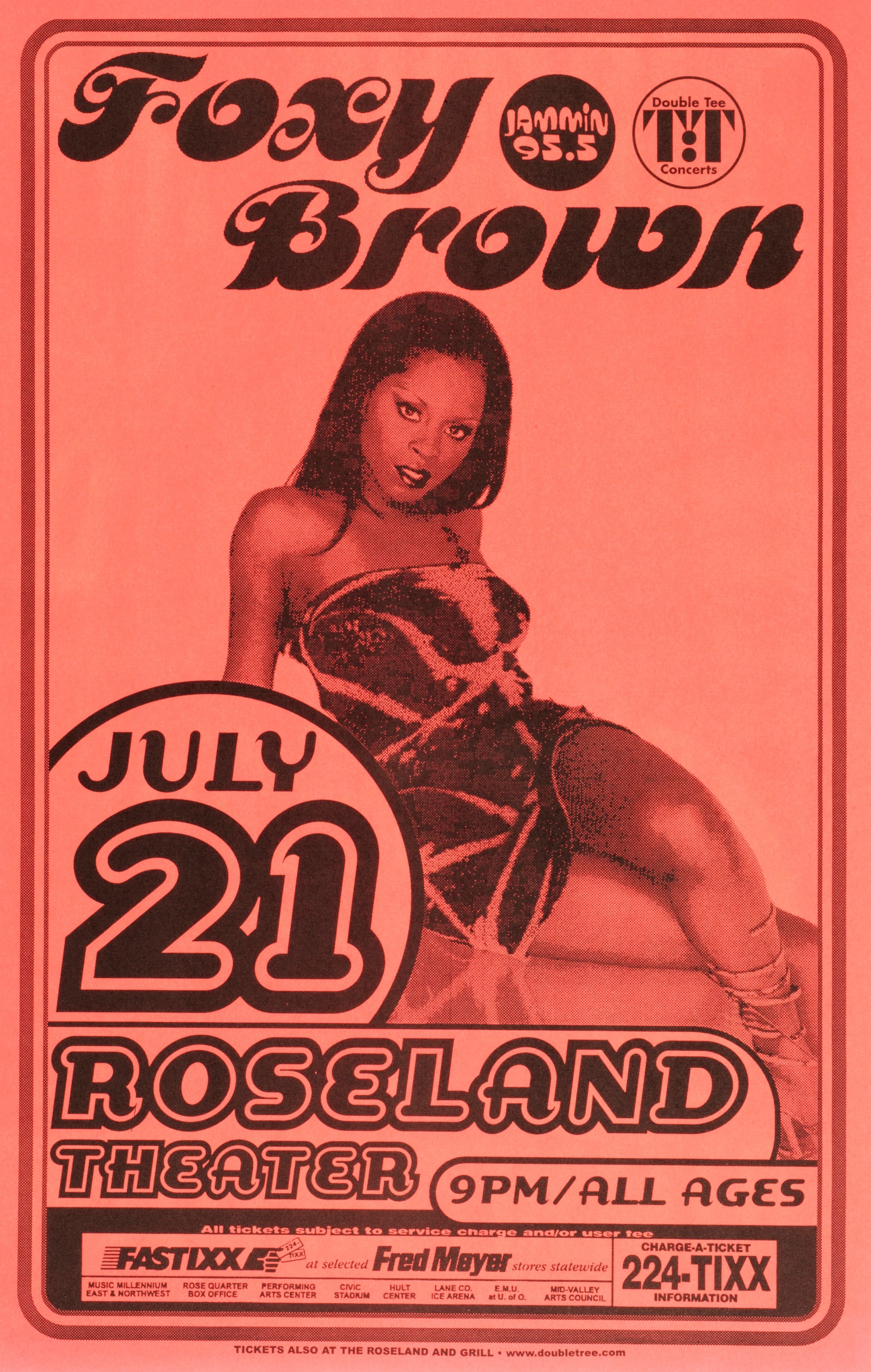 MXP-182.5 Foxy Brown 1999 Roseland Theater  Jul 21 Concert Poster