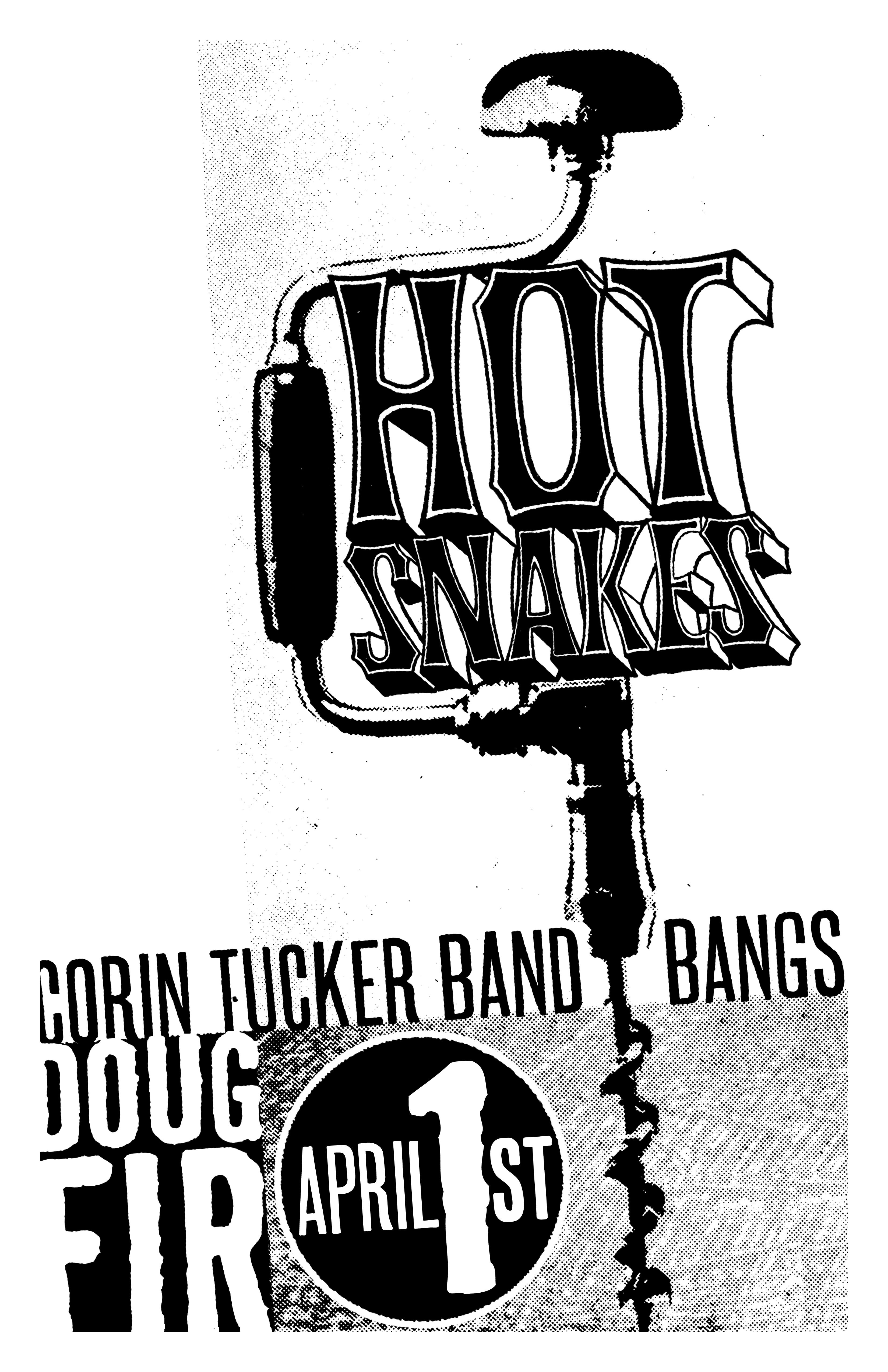 MXP-140.37 Hot Snakes 2012 Doug Fir  Apr 1 Concert Poster