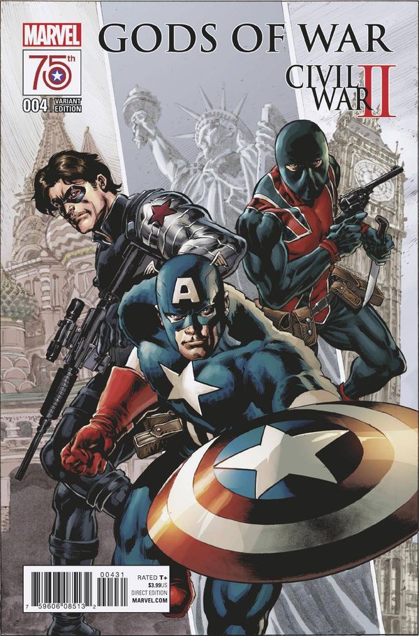 Civil War II: Gods of War #4 (Captain America 75th Anniv Variant)