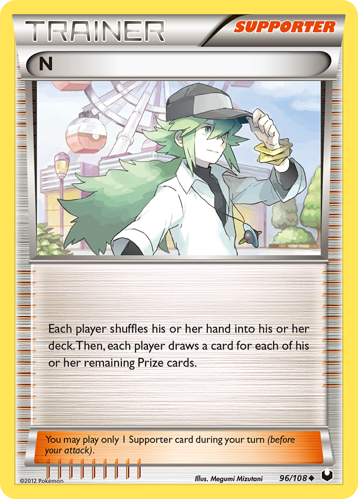 N (Trainer: Supporter) (96/108) - Dark Explorers Pokémon Card