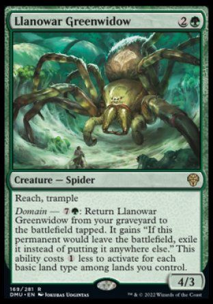 Llanowar Greenwidow (Dominaria United) Trading Card