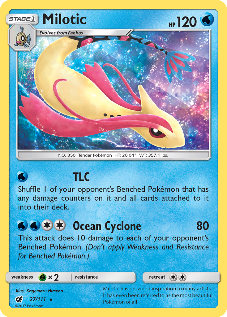 Milotic (27/111) - Crimson Invasion Pokémon Card