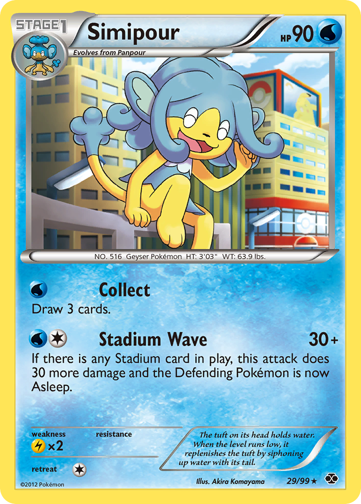 Simipour (29/99) - Next Destinies Pokémon Card