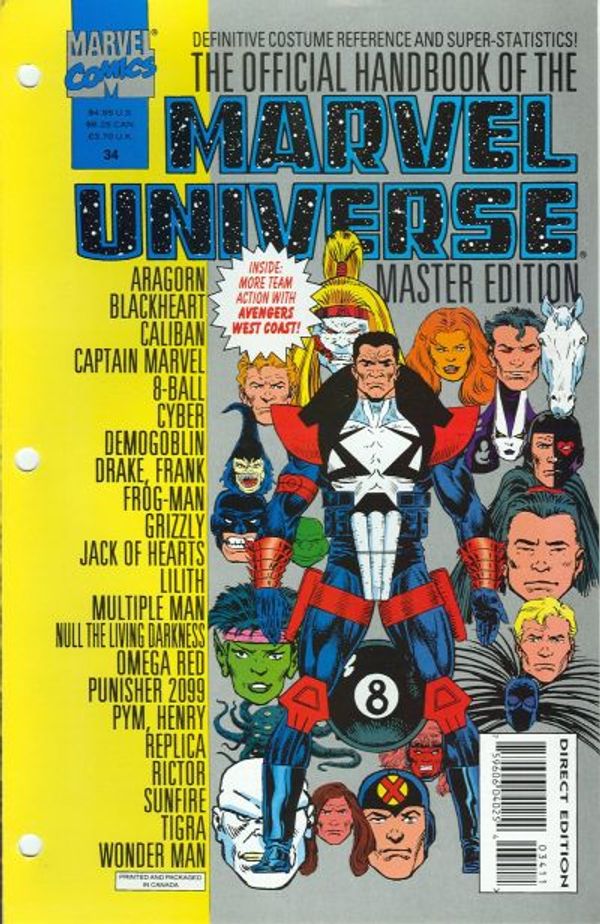 Official Handbook of the Marvel Universe Master Edition #34