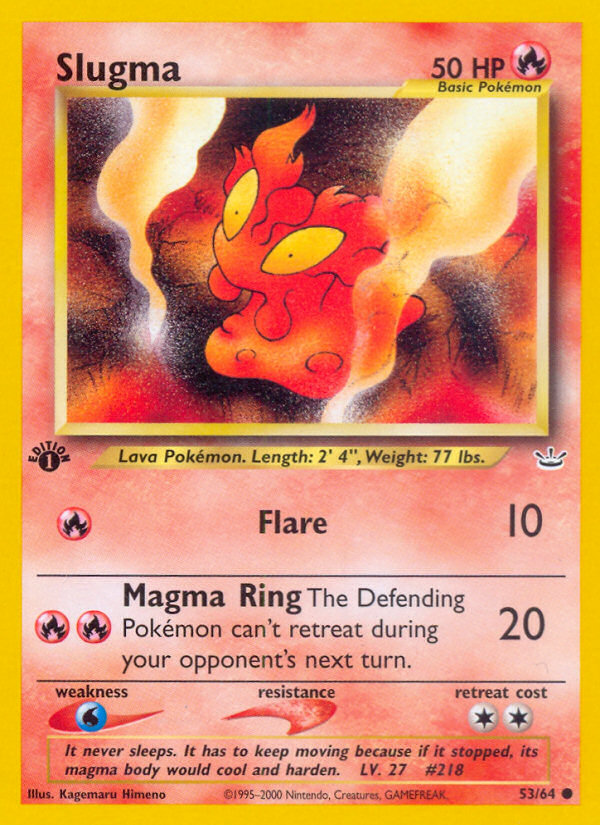 Slugma (53/64) - Neo Revelation Pokémon Card