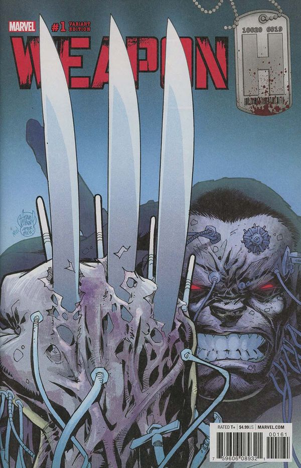 Weapon H #1 (Kubert Wolverine Homage Variant Leg)