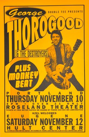 George Thorogood & The Destroyers with Monkey Beat Roseland Theater 1994