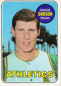Chuck Dobson 1969 Topps #397 Sports Card