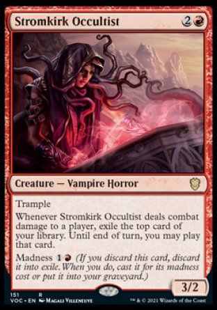 Stromkirk Occultist (Innistrad Crimson Vow Commander Decks) Trading Card