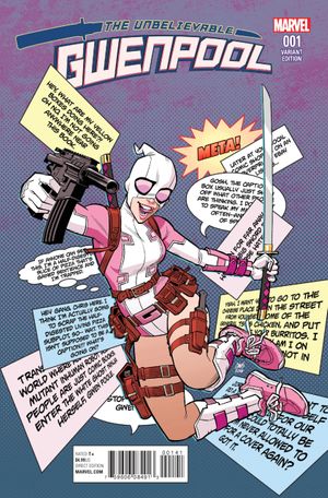 The Unbelievable Gwenpool #1 (Stewart Variant Cover)
