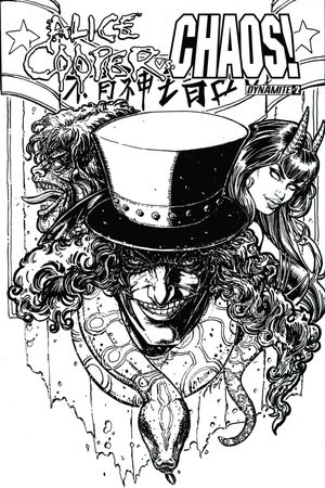Alice Cooper Vs Chaos #2 (Cover B 15 Copy Chin B&amp;w Cover)