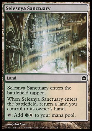 Selesnya Sanctuary (MTG Commander) Trading Card