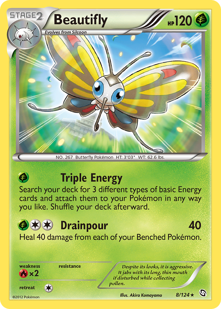 Beautifly (8/124) - Dragons Exalted Pokémon Card