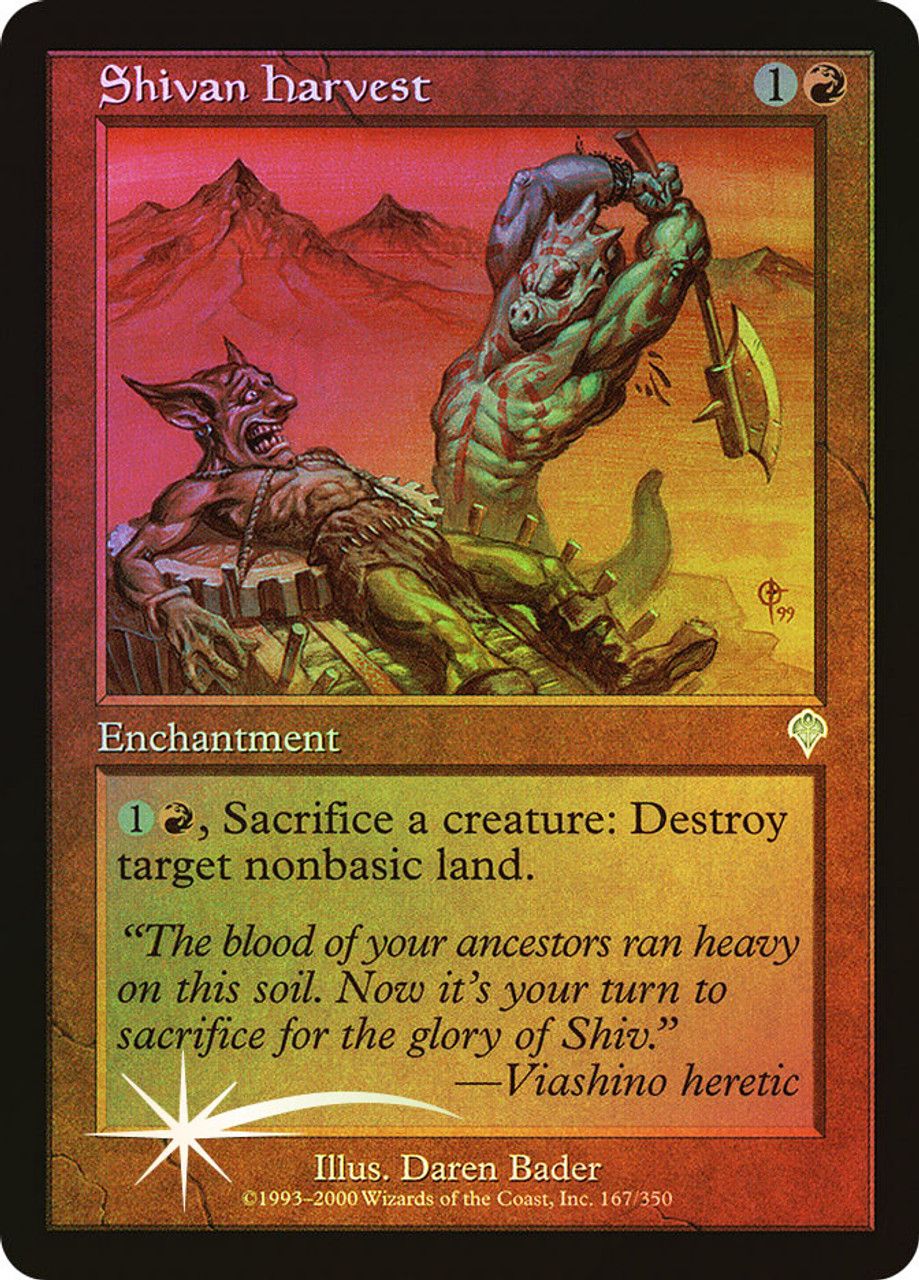 Shivan Harvest (Invasion - Foil) Trading Card