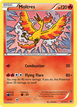 Moltres (9/124) - Fates Collide