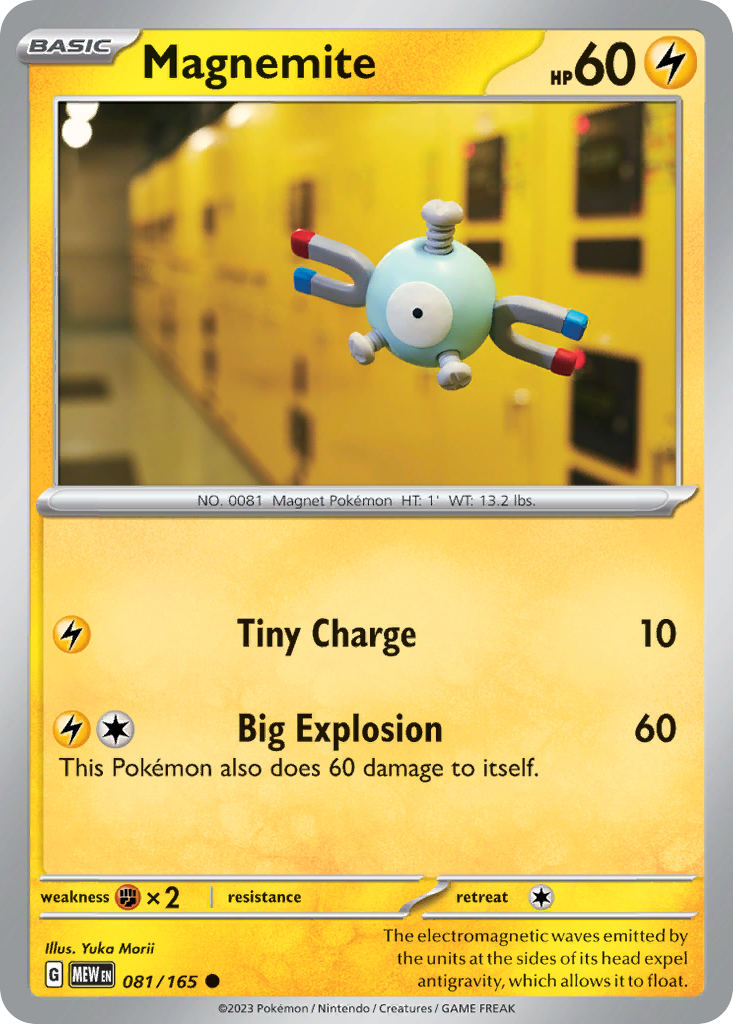 Magnemite (81/165) - 151 Pokémon Card