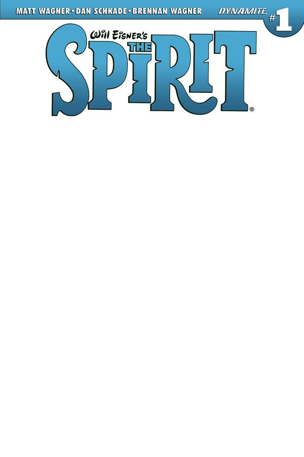 Will Eisner's The Spirit #1 (Cover D Blank Authentix)