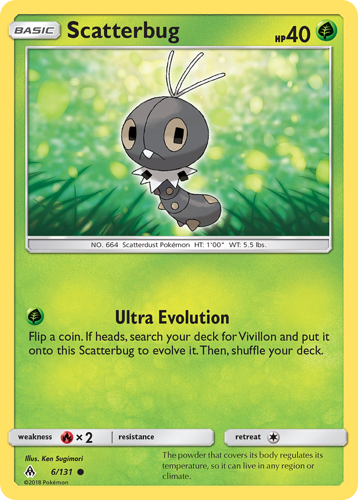 Scatterbug (6/131) - Forbidden Light Pokémon Card