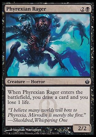 Phyrexian Rager (Mirrodin Besieged) Trading Card