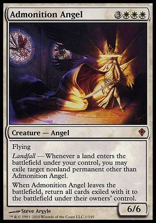 Admonition Angel (Worldwake) Trading Card