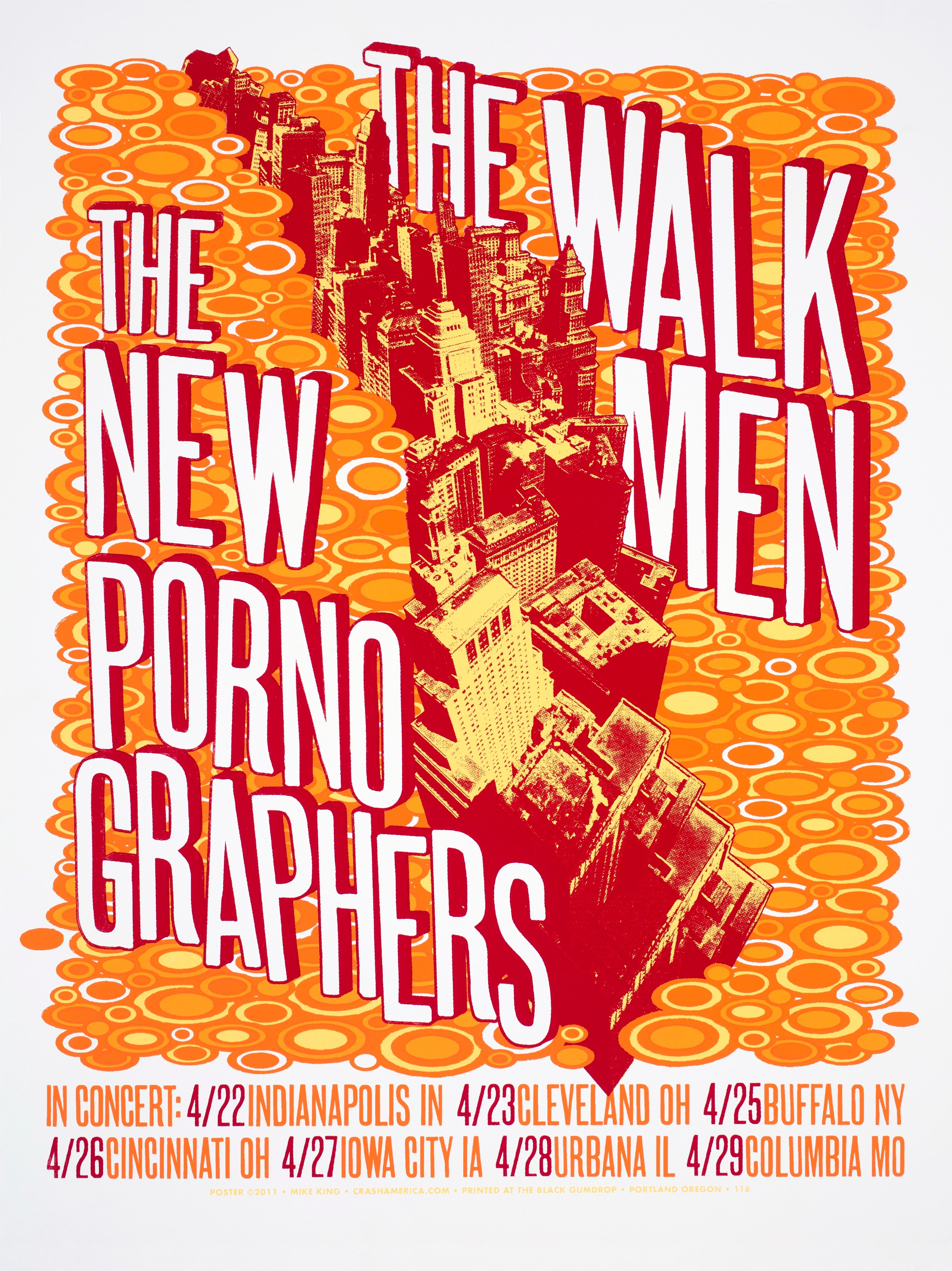 MXP-173.1 Walkmen 2001 Tour  Nov 10 Concert Poster