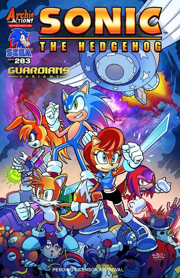 Sonic The Hedgehog #283 (Variant Cover B  Adam Bryce Thomas)