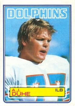 A.J. Duhe 1983 Topps #312 Sports Card