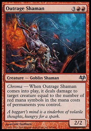 Outrage Shaman (Eventide) Trading Card