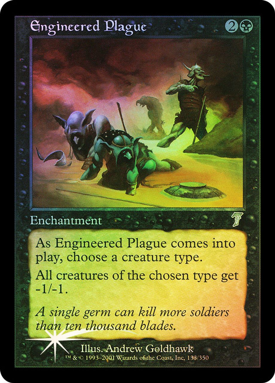 Engineered Plague (7th Edition - Foil) Trading Card