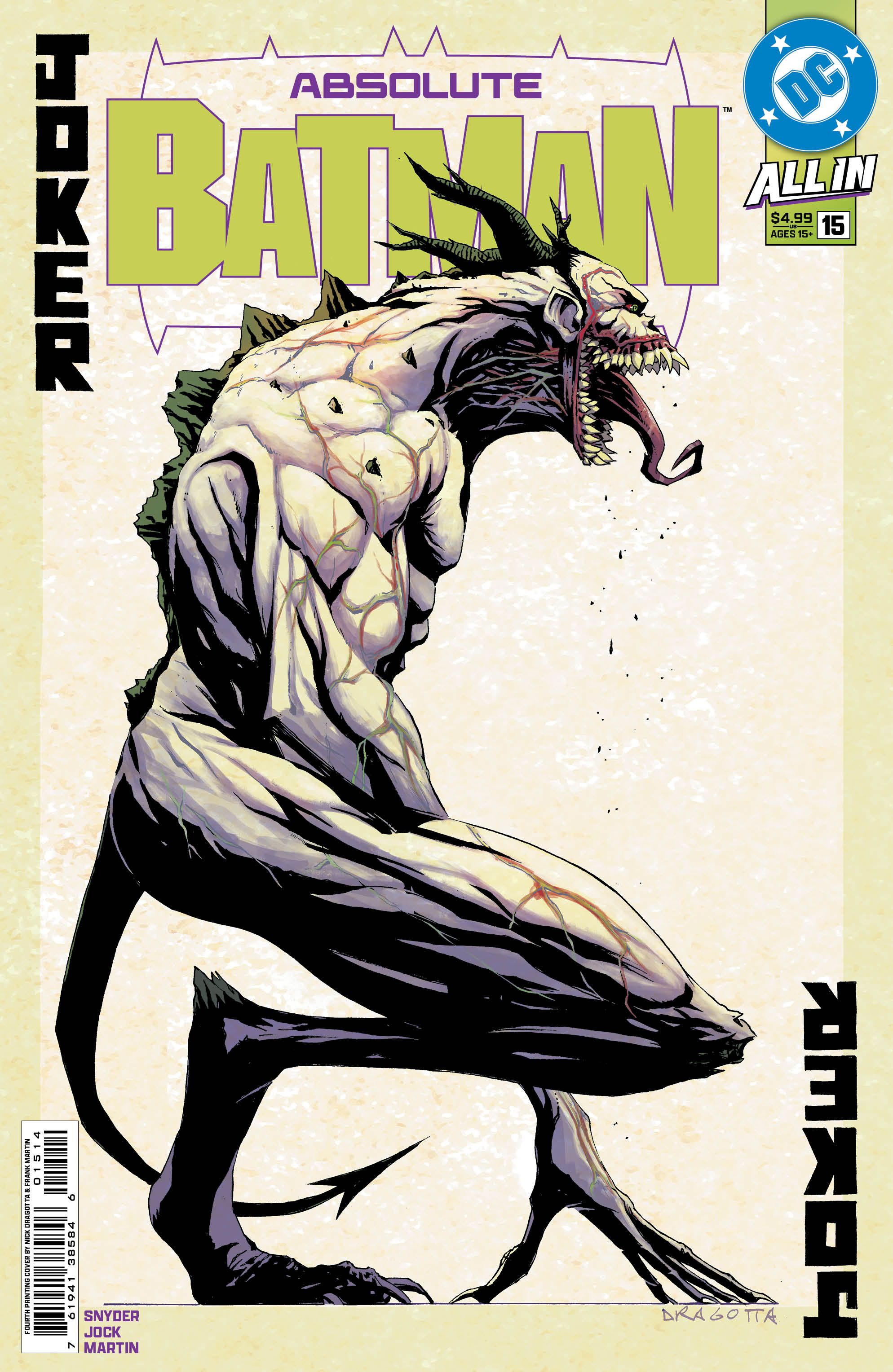 Absolute Batman #15 (Fourth Printing Cvr A Nick Dragotta) Comic