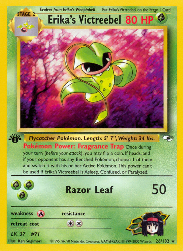 Erika's Victreebel (26/132) - Gym Heroes (1st Edition) Pokémon Card