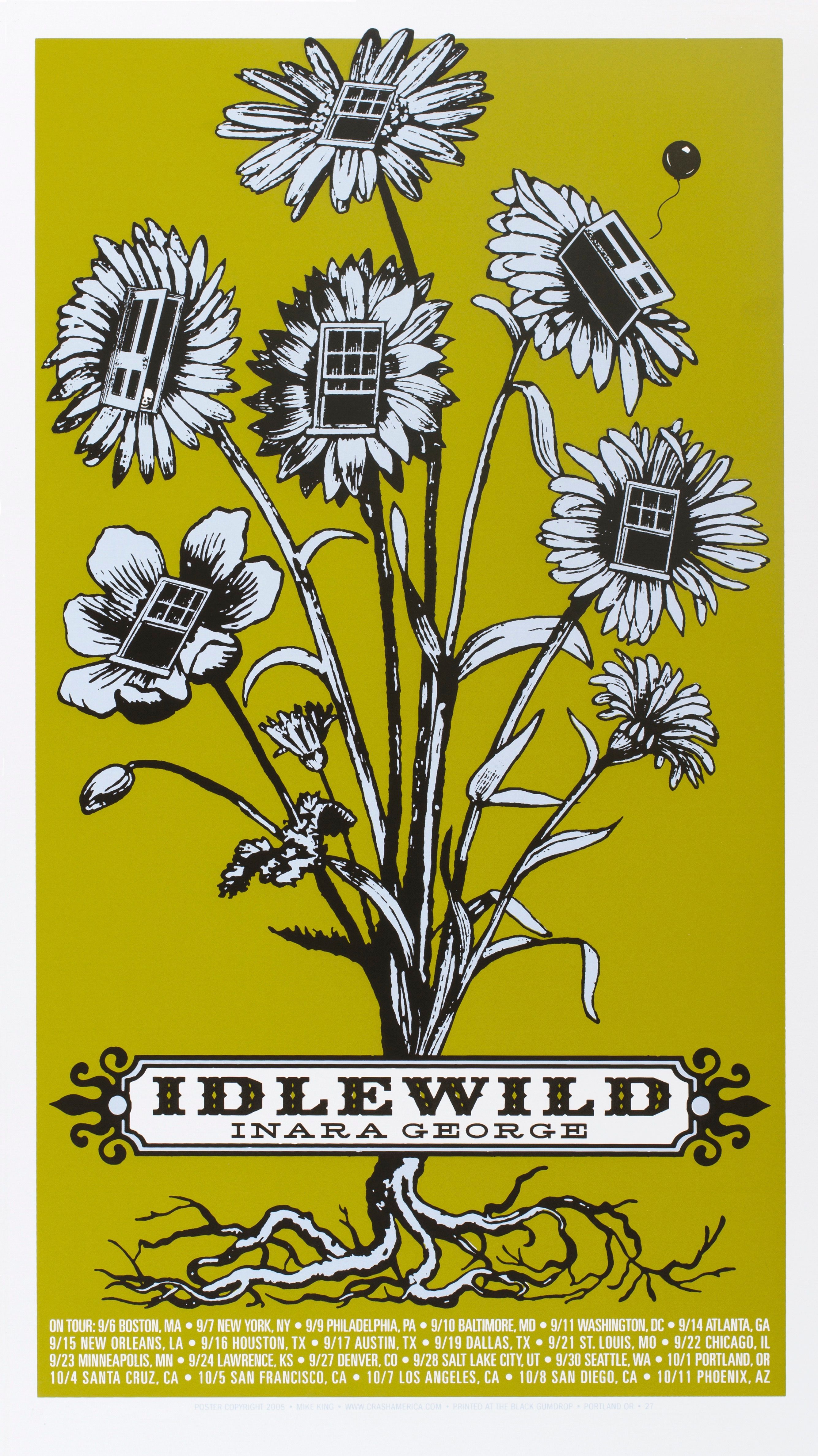 MXP-185.3 Idlewild 2000 Tour  Dec 1 Concert Poster
