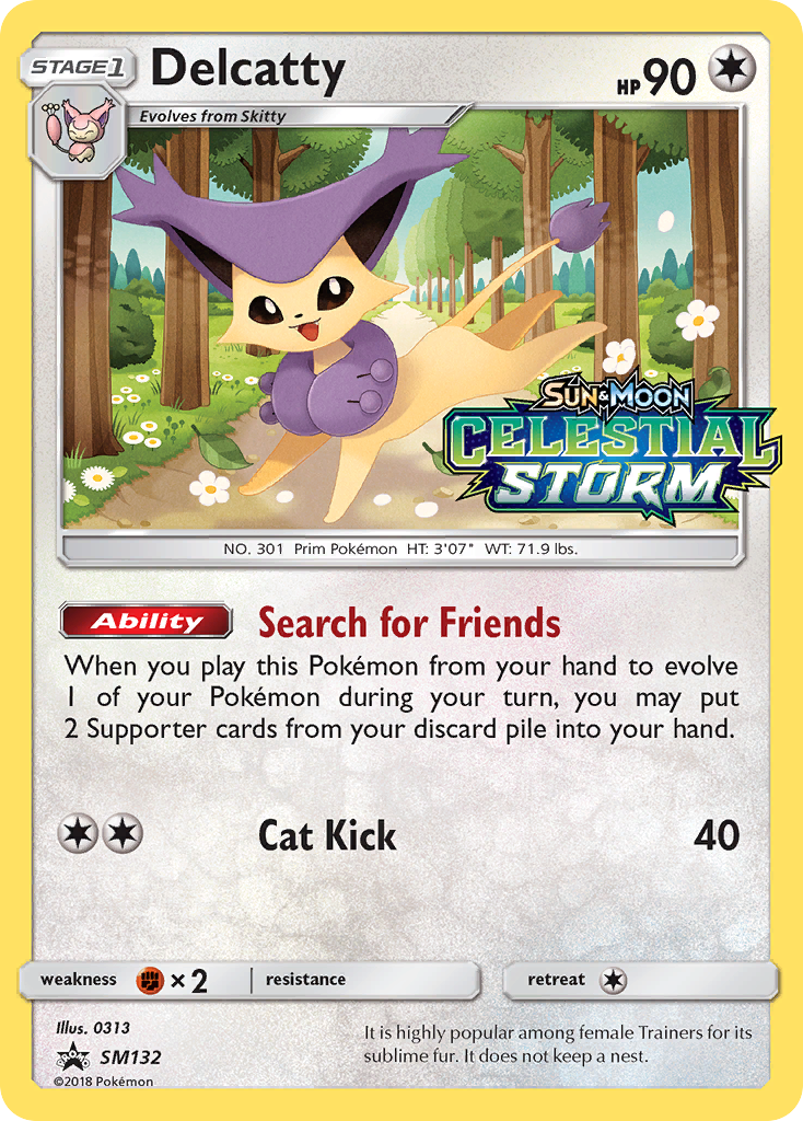 Delcatty (SM132) - SM Black Star Promos Pokémon Card