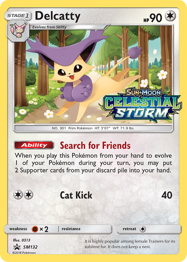 Delcatty (SM132) - SM Black Star Promos