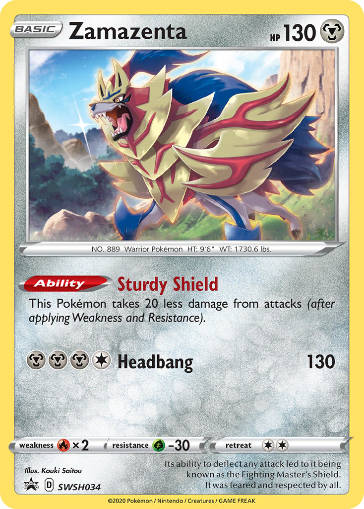 Zamazenta (SWSH034) - SWSH Black Star Promos Pokémon Card