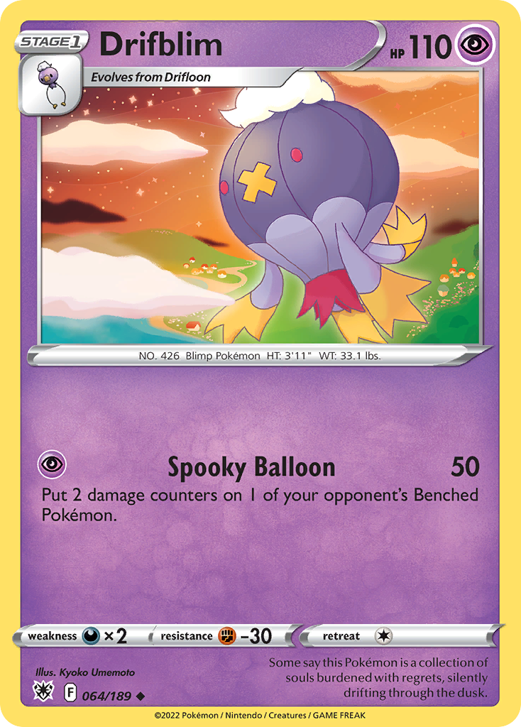 Drifblim (64/189) - Astral Radiance Pokémon Card