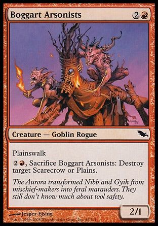 Boggart Arsonists (Shadowmoor) Trading Card