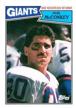 Phil McConkey 1987 Topps #16 Sports Card